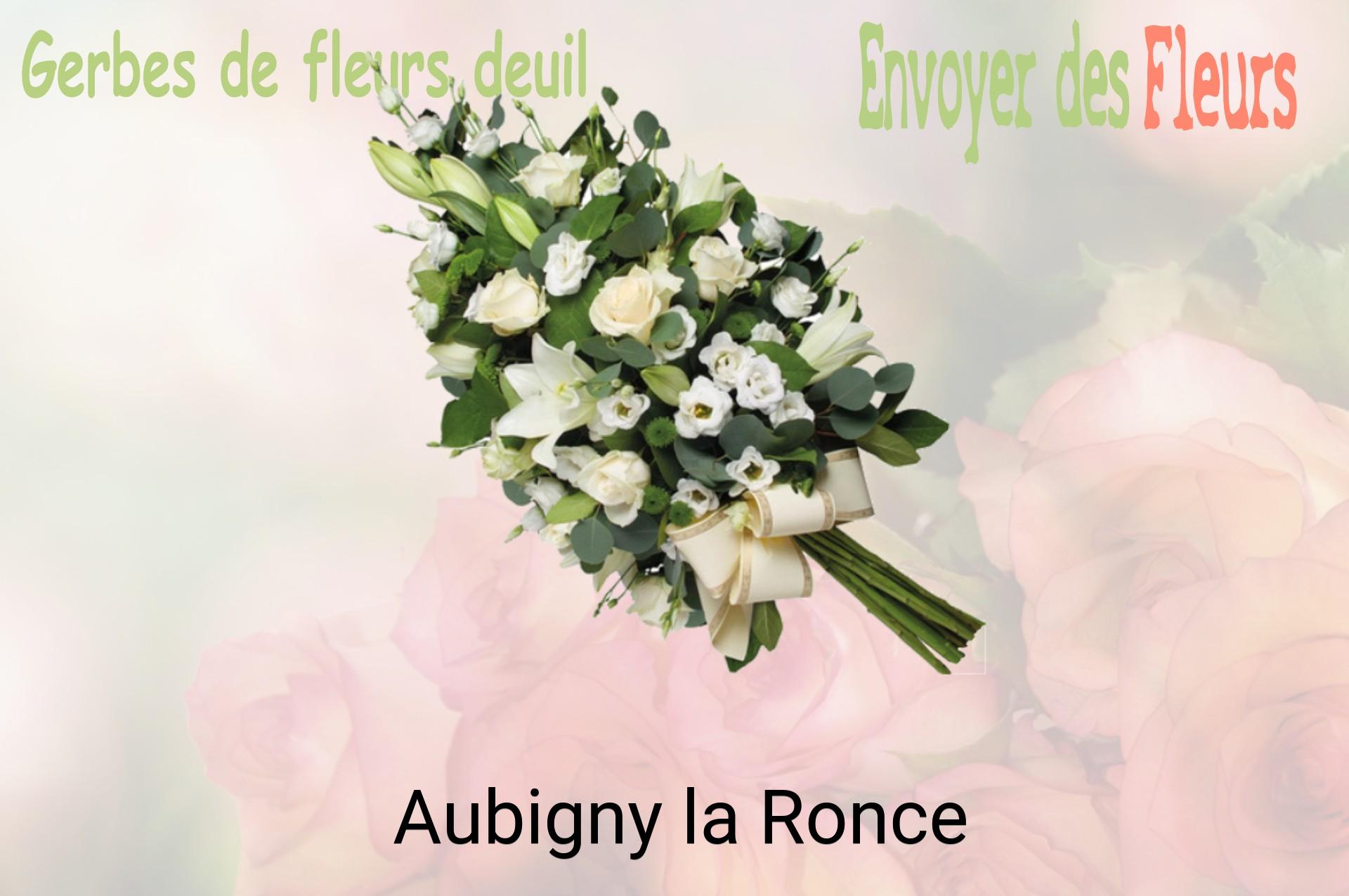 Gerbe de fleurs de deuil livrée à Aubigny-la-Ronce
