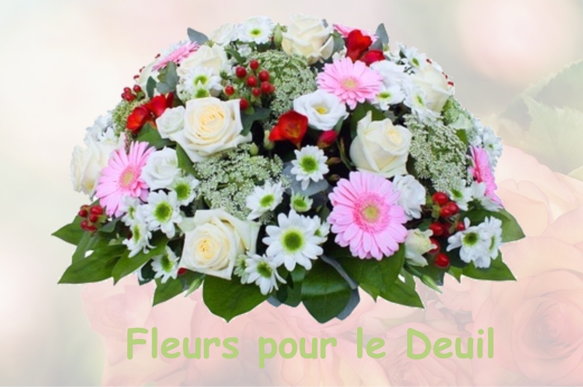 fleurs deuil AUBIGNY-LA-RONCE